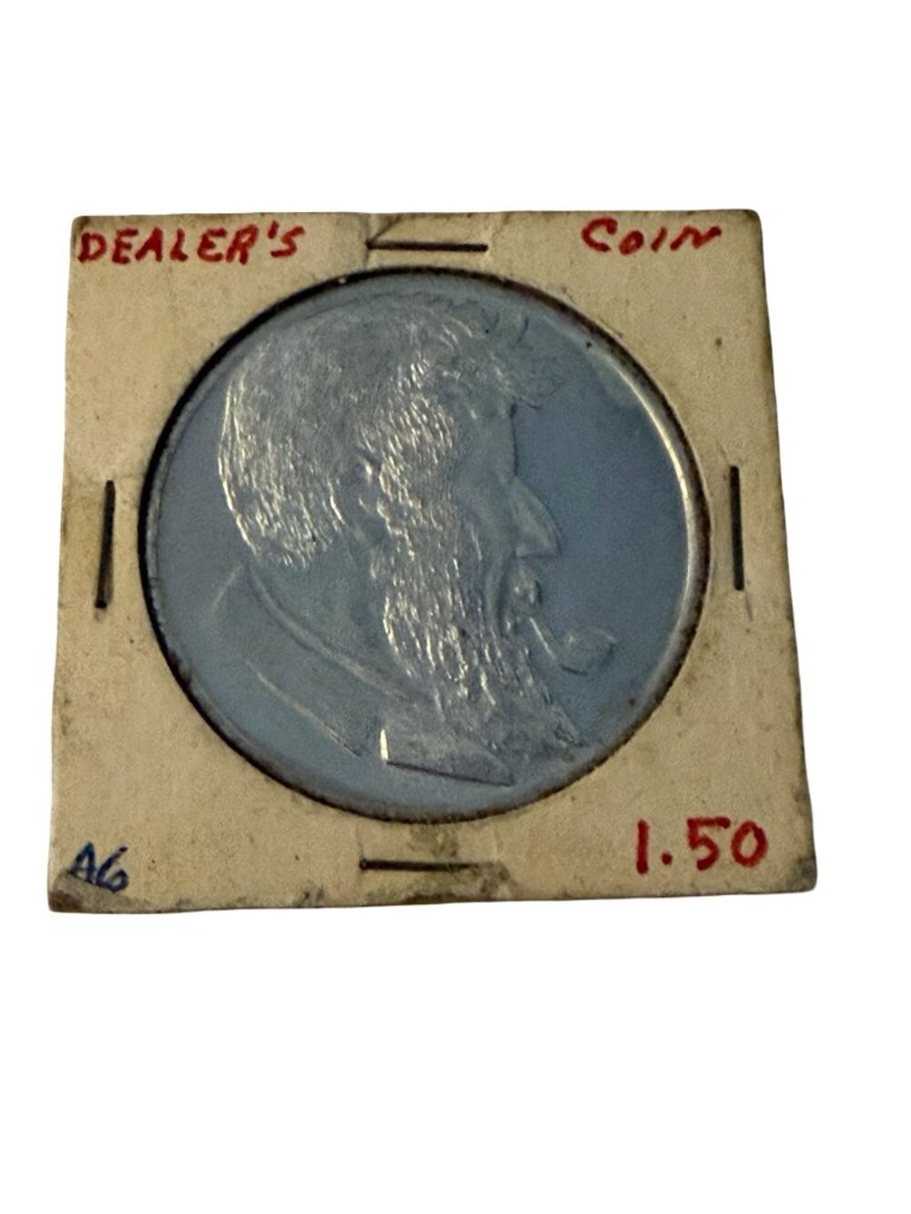 Vintage Leon Hendrickson Numismatist Advertising Buffalo Nickel Dealer Coin Winc